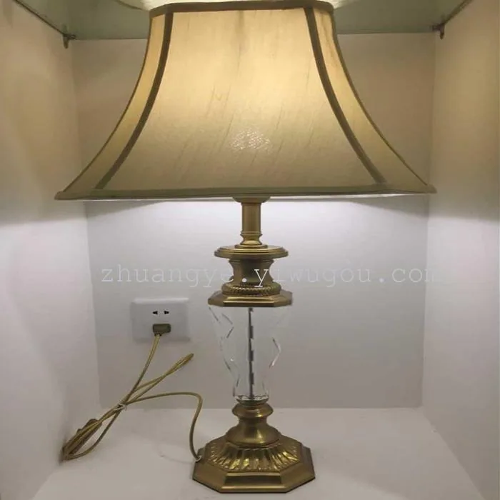 European Crystal Table Lamp — Living Room & Bedroom — view 5