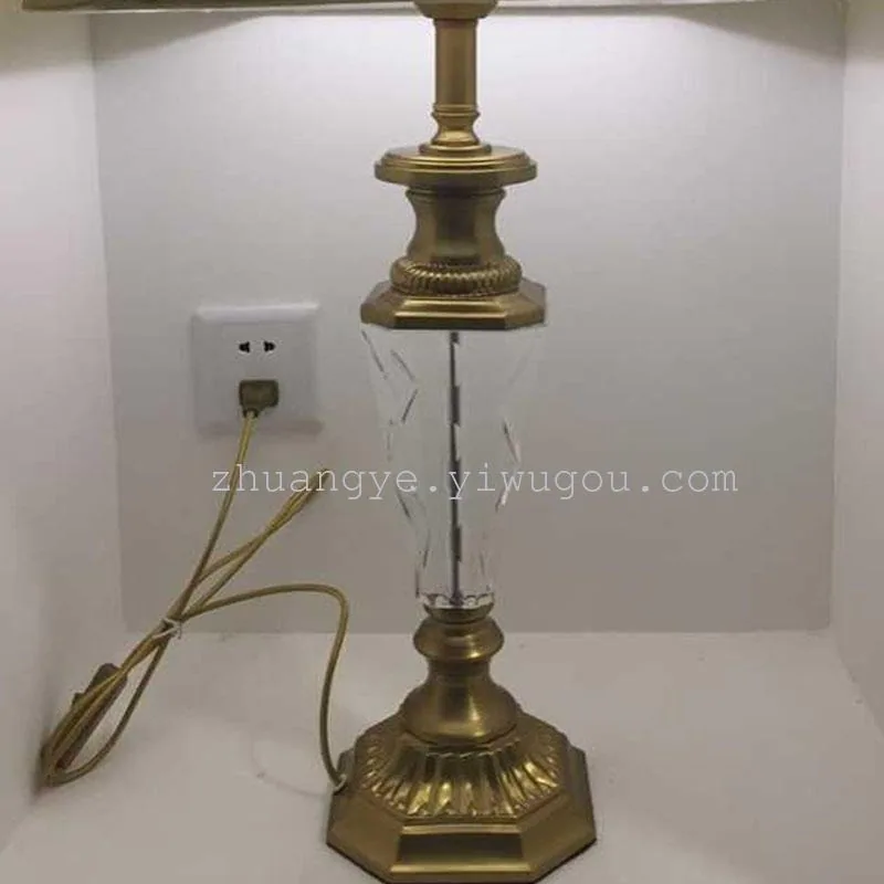 European Crystal Table Lamp — Living Room & Bedroom — view 3