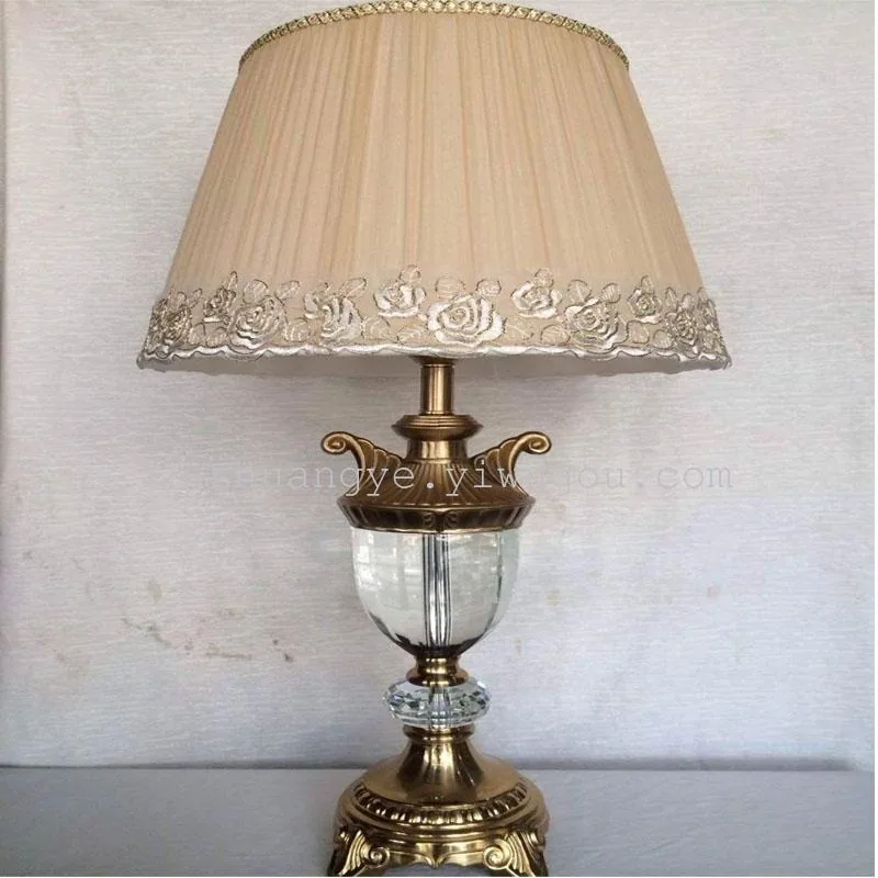 European Crystal Table Lamp — Villa, Hotel & Living Room — view 1