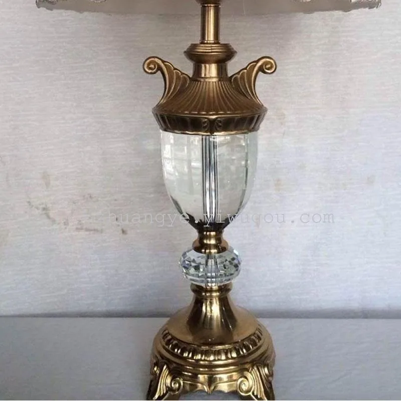 European Crystal Table Lamp — Villa, Hotel & Living Room — view 3