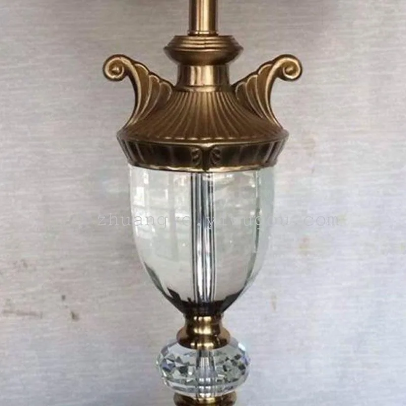 European Crystal Table Lamp — Villa, Hotel & Living Room — view 4