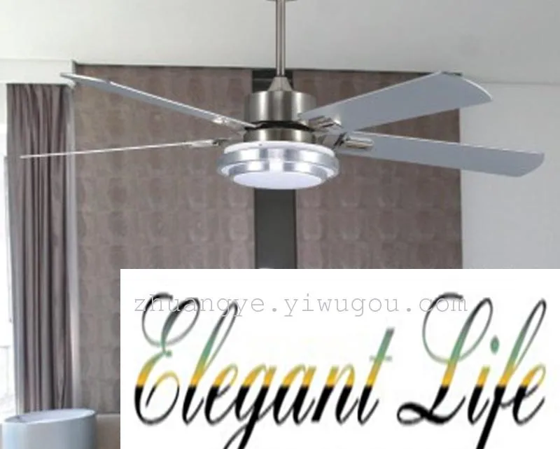 Modern LED Variable-Frequency Remote-Controlled Ceiling Fan Light — view 2