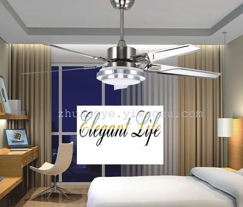 Modern LED Variable-Frequency Remote-Controlled Ceiling Fan Light — view 3