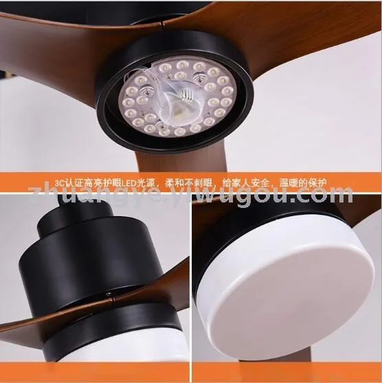European LED DC Motor Ceiling Fan Light — Hotel & Contract — view 7