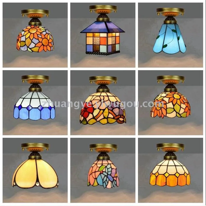 European Glass Ceiling Light — Walkway, Corridor & Entryway — view 1