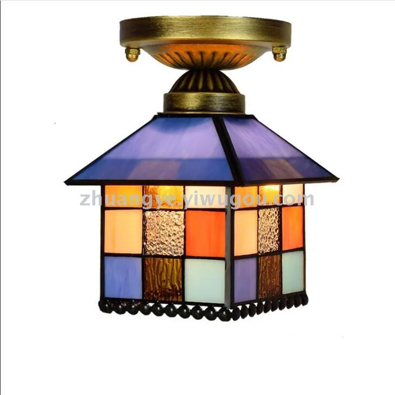 European Glass Ceiling Light — Walkway, Corridor & Entryway — view 2