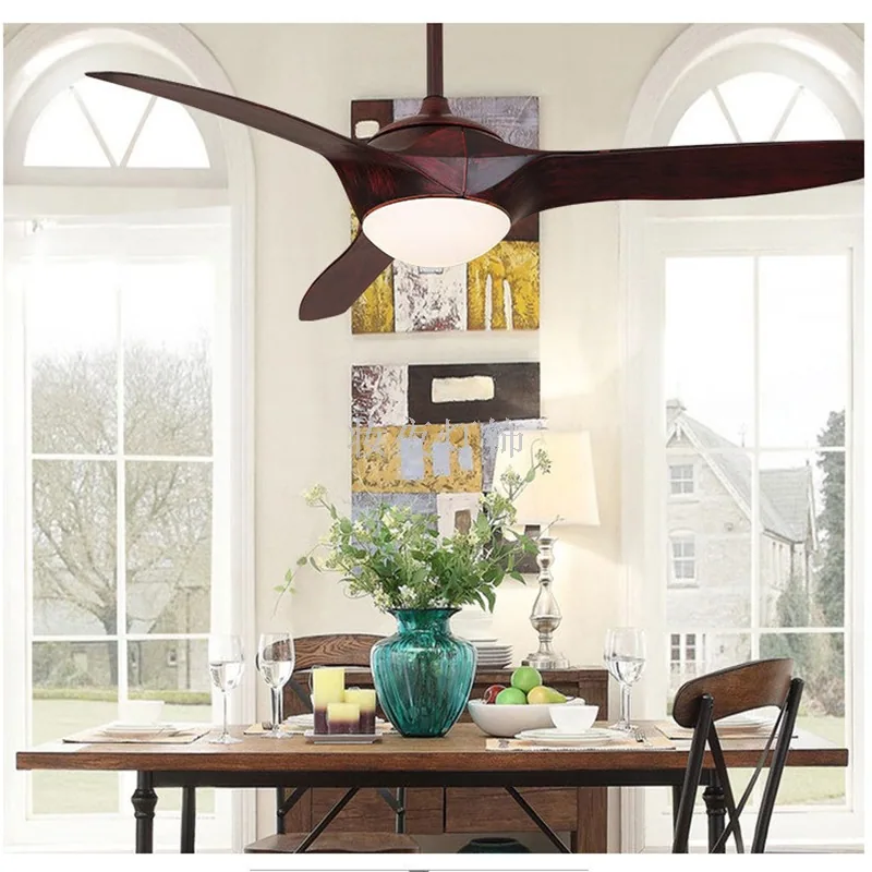 European Ceiling Fan Light — Living Room & Dining Room — view 2