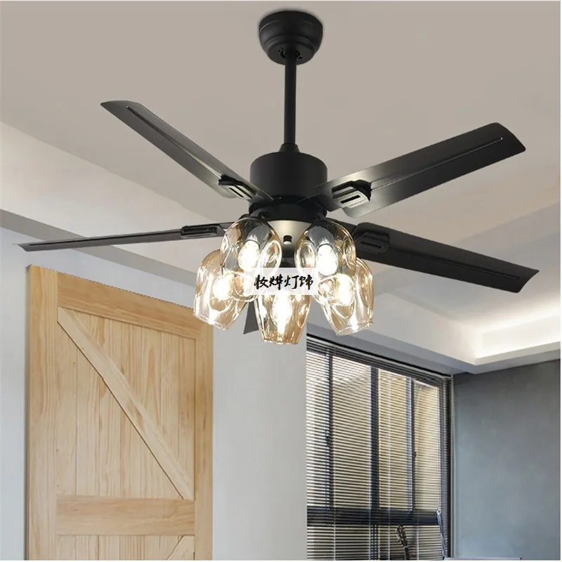 European LED Ceiling Fan Light — Living Room, Bedroom & Dining Room — view 2