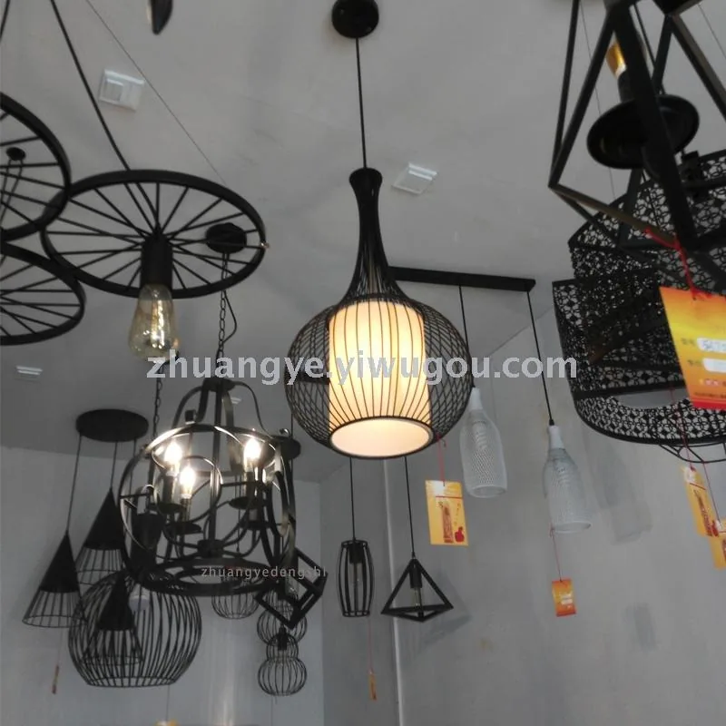 European Ironwork Three-Head Chandelier — Dining Room, Study & Bar Counter — view 1