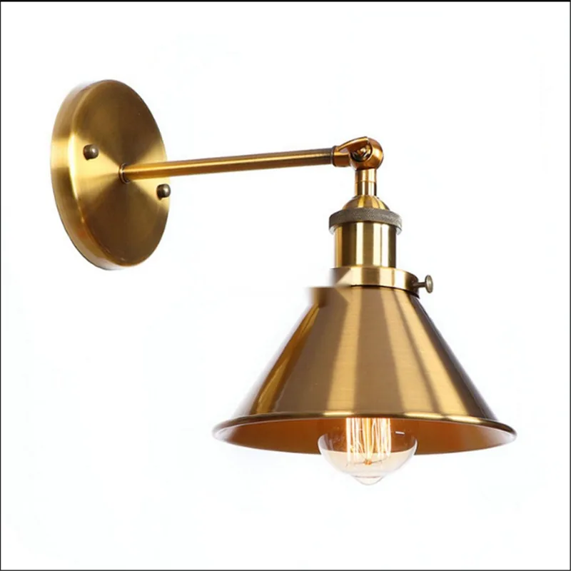 Modern Brass Wall Lamp — Stairwell & Walkway — view 4