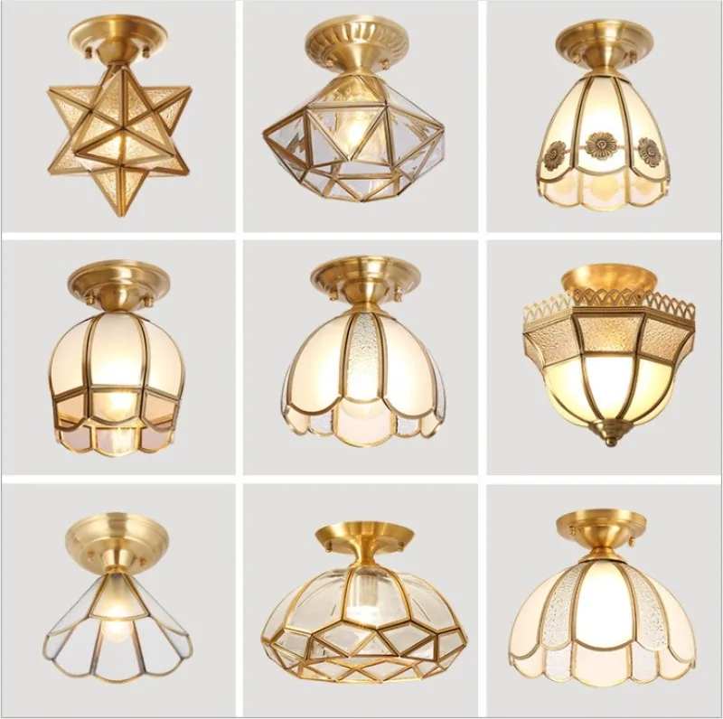 European Solid Brass Ceiling Light — Walkway, Corridor & Entryway — view 5