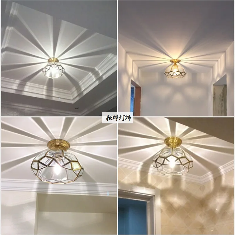 European Solid Brass Ceiling Light — Walkway, Corridor & Entryway — view 3