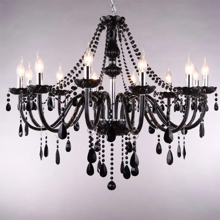Crystal Illuminated Chandelier — Hotel & Living Room — view 2