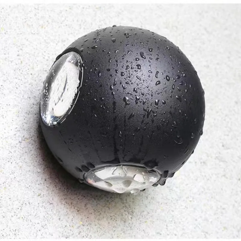 Modern Minimalist LED Globe Outdoor Wall Light — Hotel, Courtyard & Facade — view 4