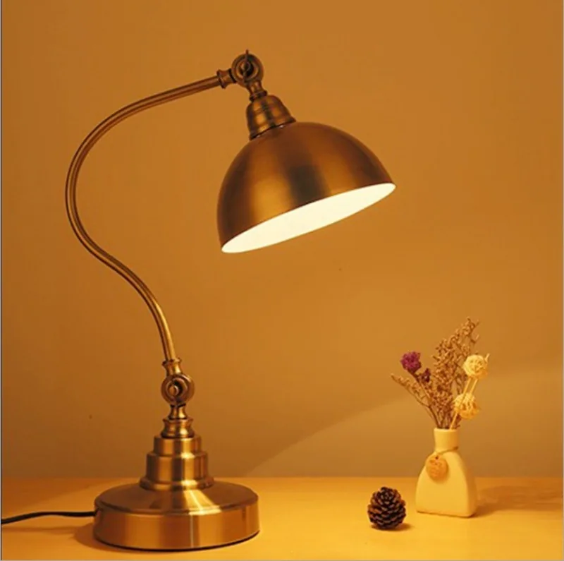 American Brass Eye-Care Table Lamp — Bedroom, Bedside & Study — view 5
