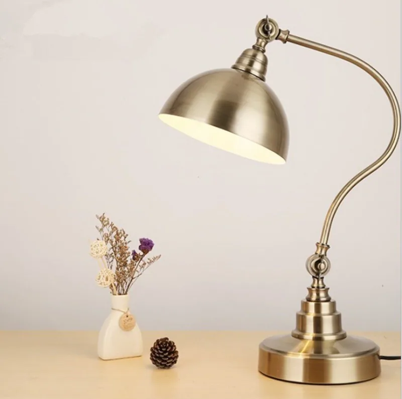 American Brass Eye-Care Table Lamp — Bedroom, Bedside & Study — view 6
