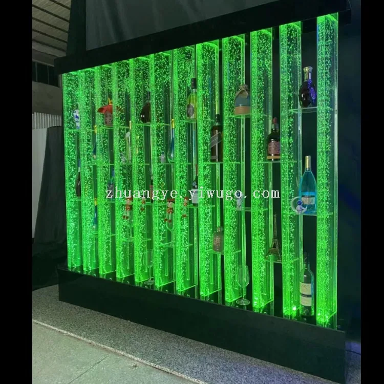 Custom Acrylic Bubble Water Screen — Aquarium Partition — view 1