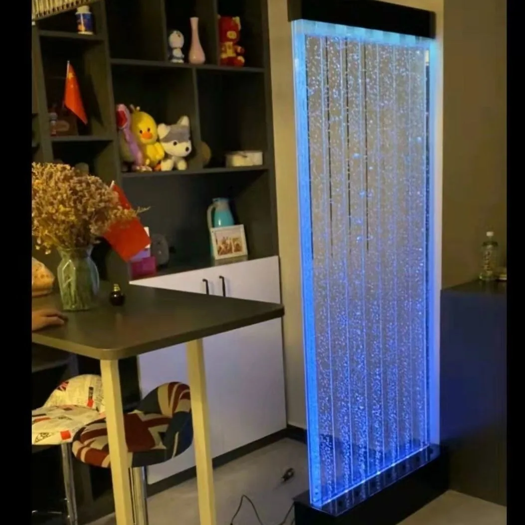 LED Colour-Changing Water Feature Wall — Corridor Partition — view 2