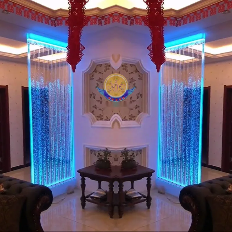 LED Colour-Changing Water Feature Wall — Corridor Partition — view 3