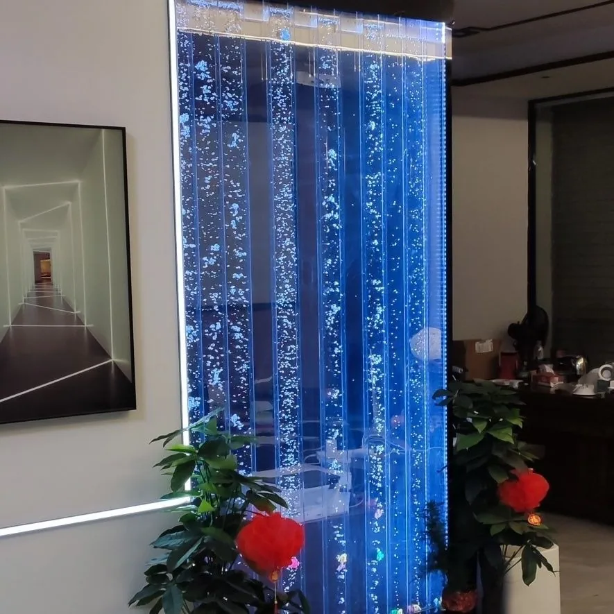 LED Colour-Changing Water Feature Wall — Corridor Partition — view 7
