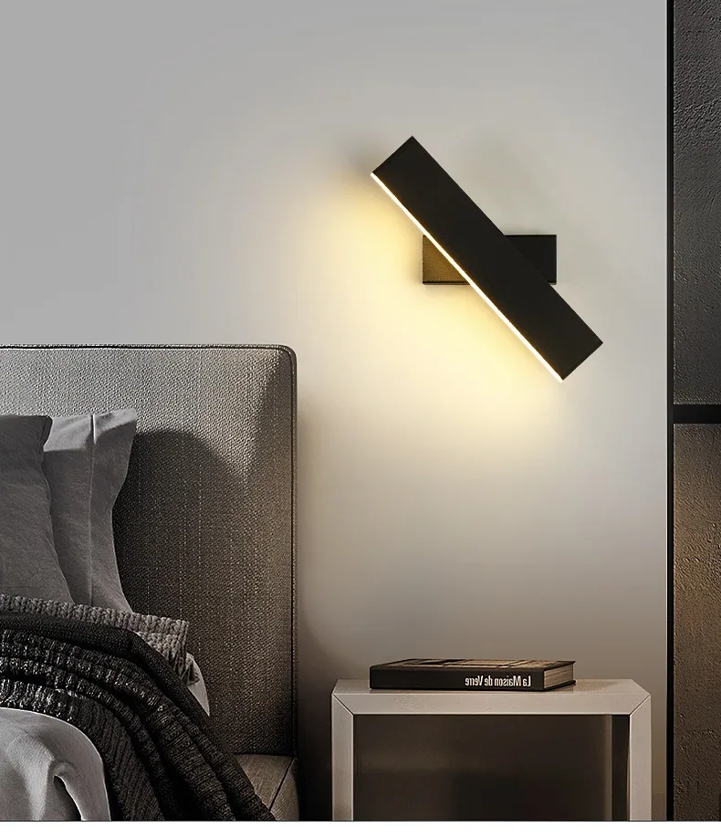 Minimalist Solid Wood Wall Lamp — Hotel, Living Room & Bedroom — view 11