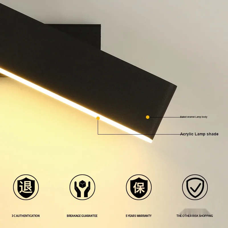 Minimalist Solid Wood Wall Lamp — Hotel, Living Room & Bedroom — view 5