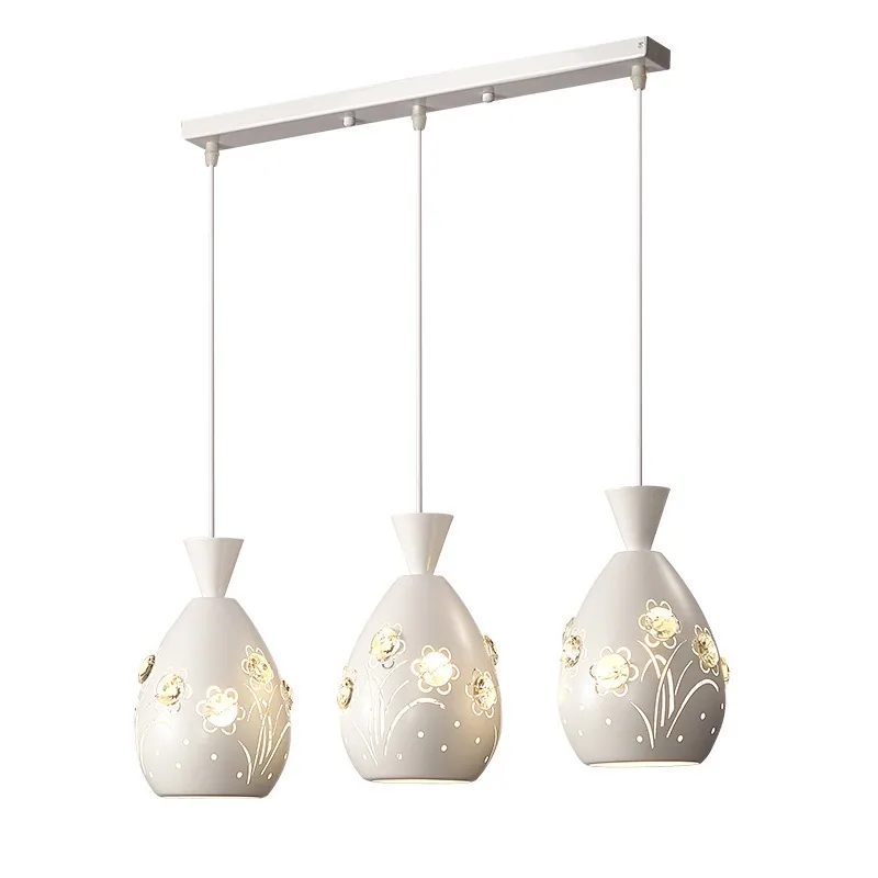 Modern Minimalist Crystal Round Chandelier — Dining Room — view 5