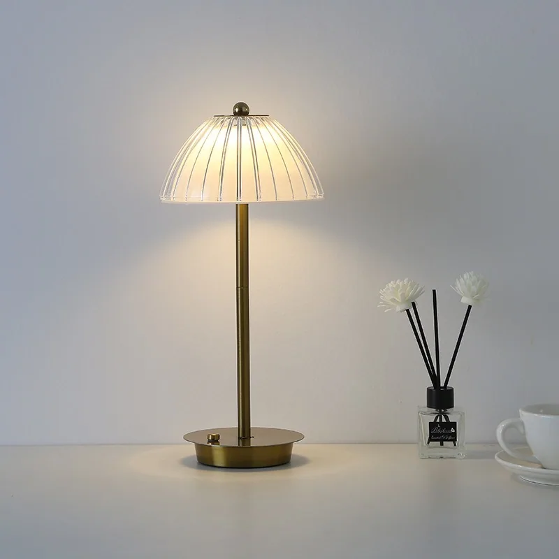 Light Luxury Metal Motion-Sensor Table Lamp — Bedroom — view 3