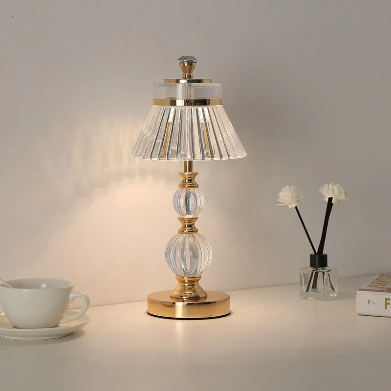 Modern Metal Table Lamp — Living Room, Bedroom & Study — view 1
