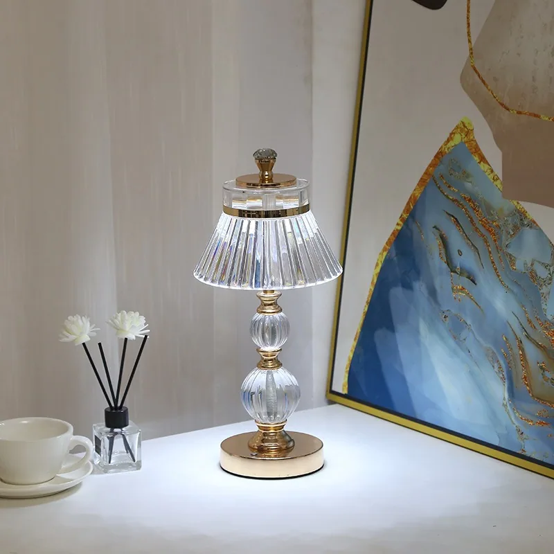 Modern Metal Table Lamp — Living Room, Bedroom & Study — view 2