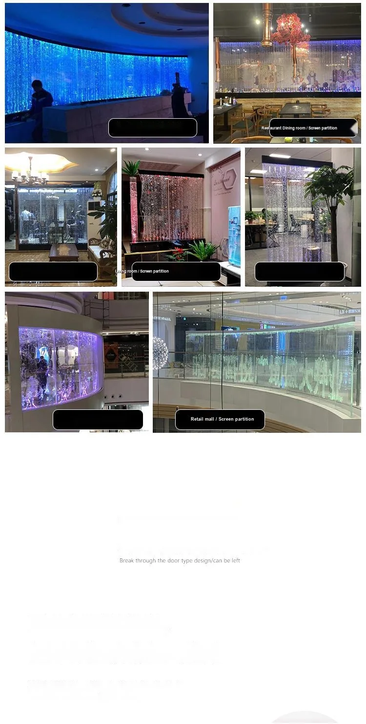 Acrylic Bubble Water Wall — Corporate Reception Feature — view 7