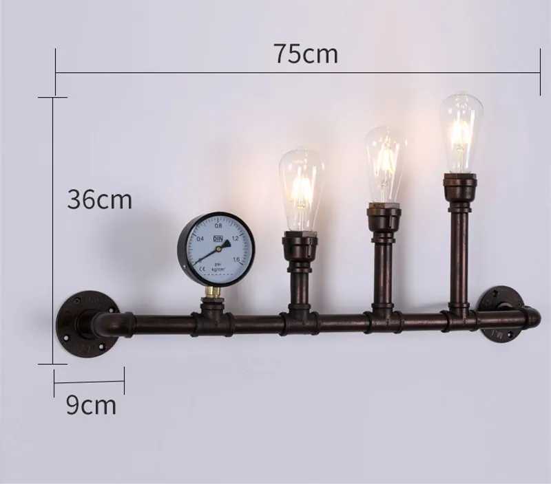 Industrial Wall Lamp — Living Room, Dining Room & Corridor — view 7