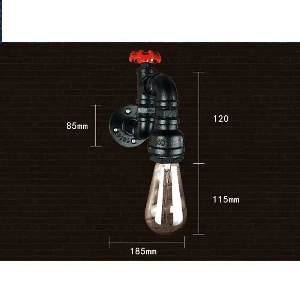 Industrial Single-Head Wall Lamp — Dining Room & Walkway — view 11