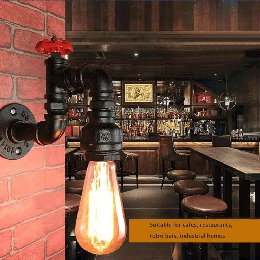 Industrial Single-Head Wall Lamp — Dining Room & Walkway — view 4