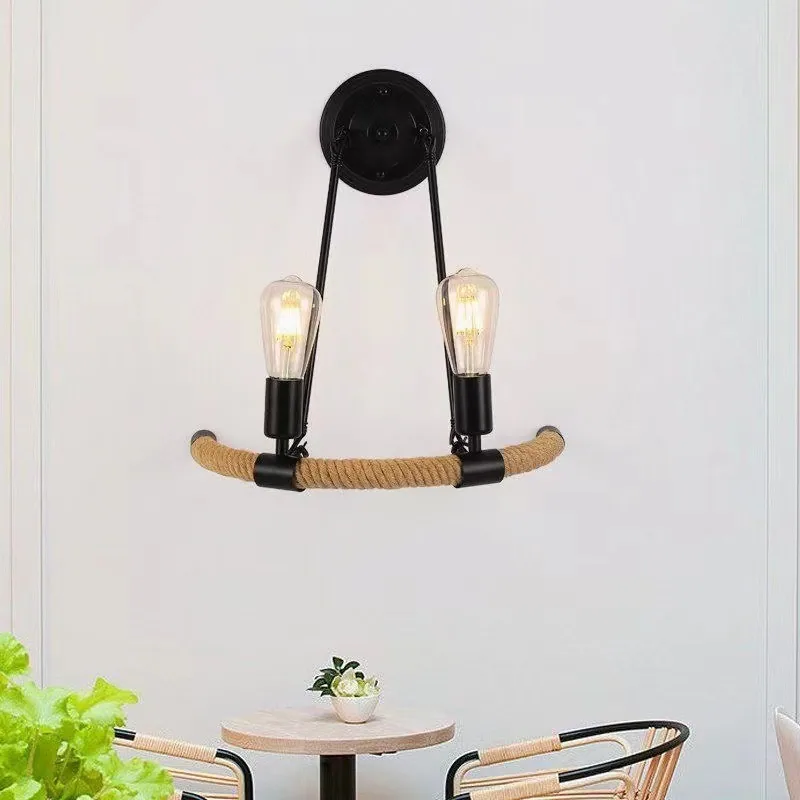 Industrial Wall Lamp — Dining Room, Walkway & Café — view 2