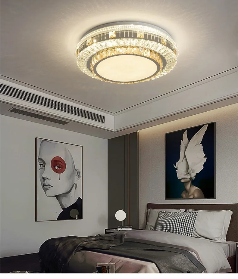 Modern LED Crystal Ceiling Light — Clubhouse — view 14