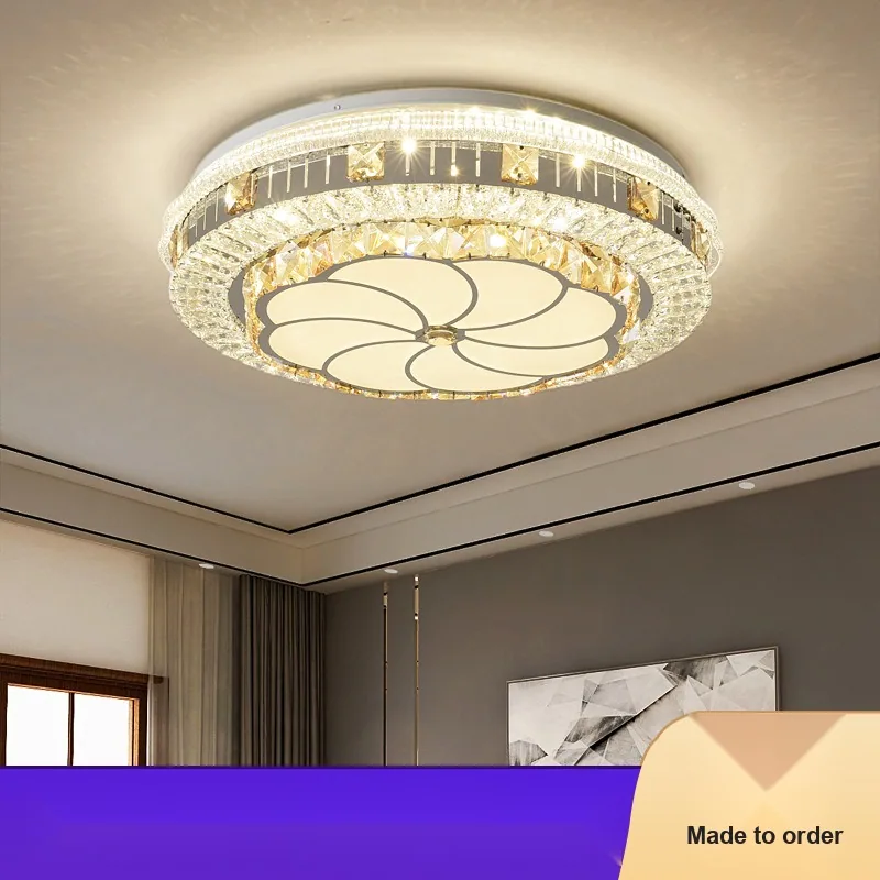 Modern LED Crystal Ceiling Light — Clubhouse — view 1