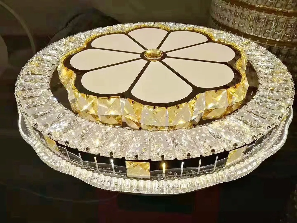 Modern LED Crystal Ceiling Light — Clubhouse — view 8