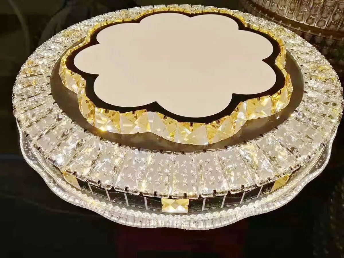 Modern LED Crystal Ceiling Light — Clubhouse — view 9