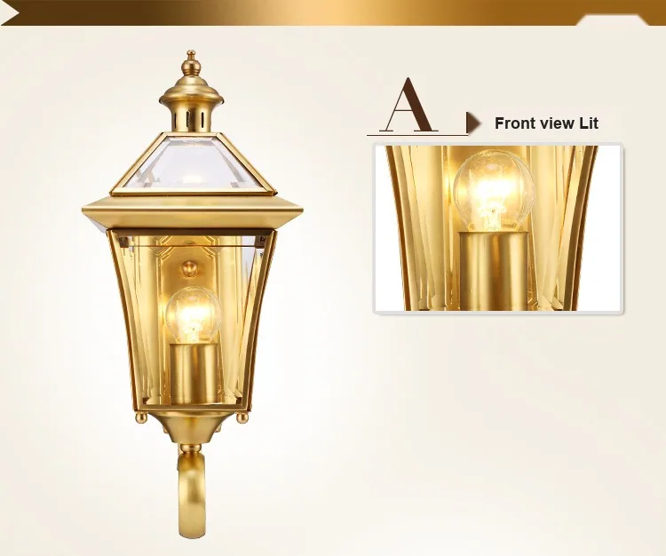 Outdoor Wall Light — Courtyard, Facade & Walkway — view 6
