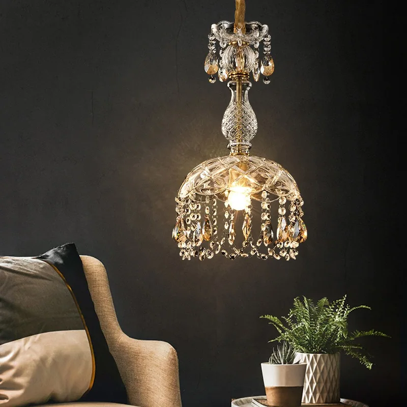 Nordic Crystal Chandelier — Bedroom, Bedside & Dining Room — view 2