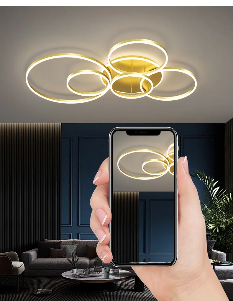 Minimalist LED Ceiling Light — Living Room, Bedroom & Dining Room — view 11