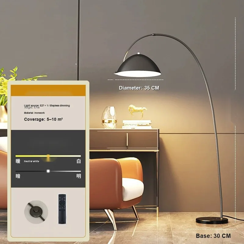 Modern Minimalist Floor Lamp — Living Room & Sofa — view 6