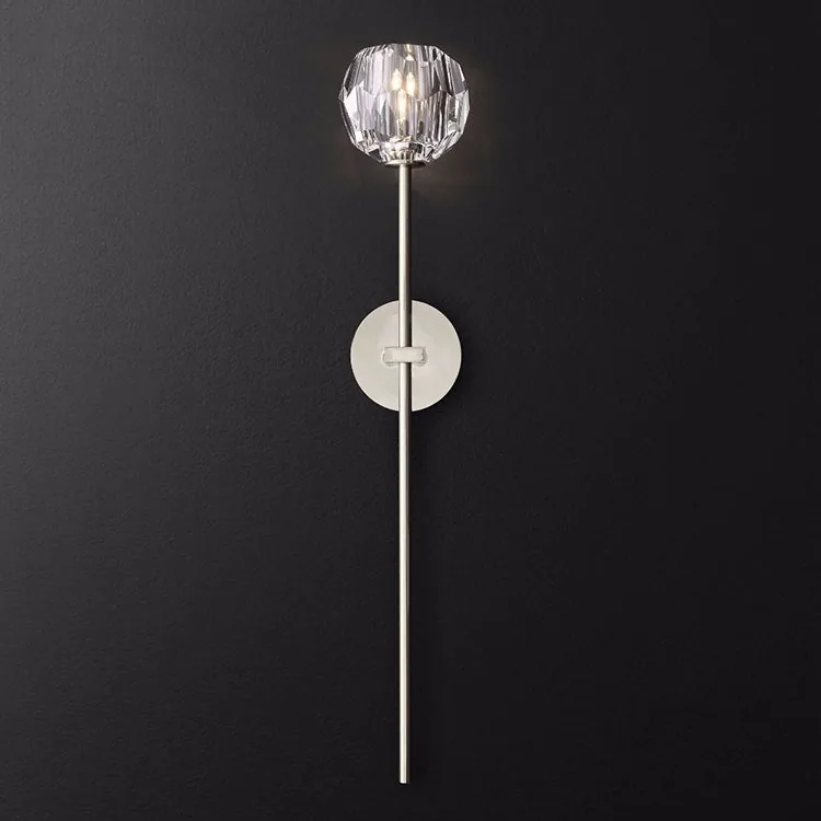 Minimalist Crystal Twin-Head Wall Lamp — Villa, Hotel & Living Room — view 1