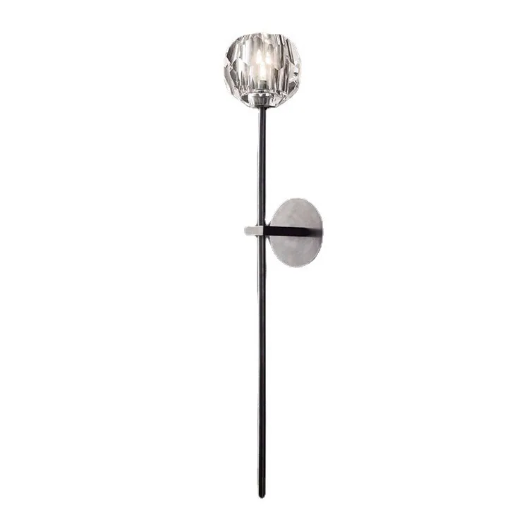 Minimalist Crystal Twin-Head Wall Lamp — Villa, Hotel & Living Room — view 5
