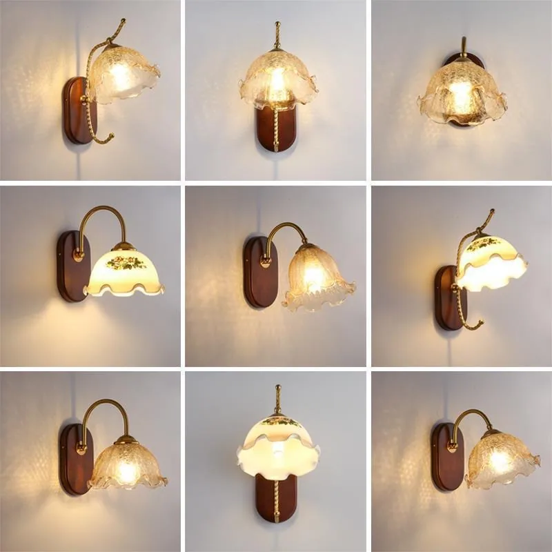 Minimalist Solid Wood Wall Lamp — Living Room, Bedroom & Bedside — view 1
