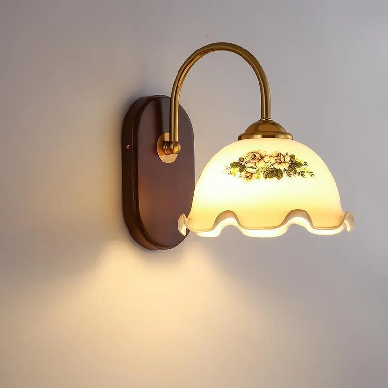 Minimalist Solid Wood Wall Lamp — Living Room, Bedroom & Bedside — view 3