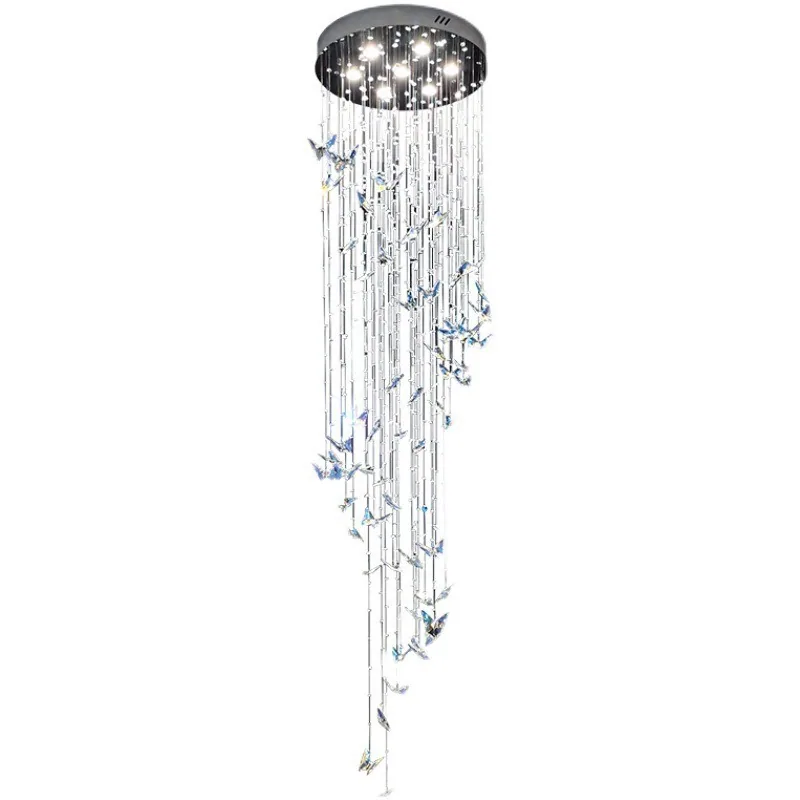 Modern Crystal Chandelier — Duplex, Stairwell & Villa — view 5