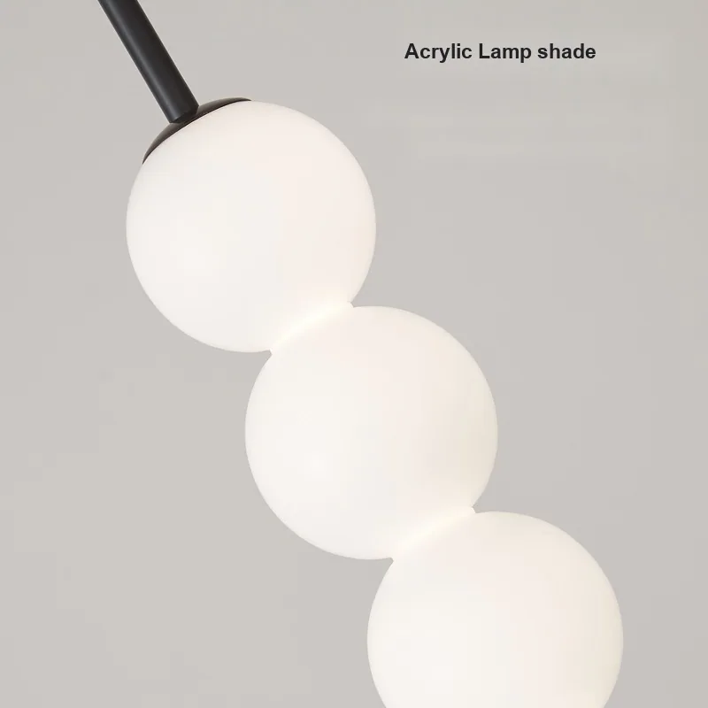 Nordic LED Solid Brass Chandelier — Showroom, Living Room & Bedroom — view 4