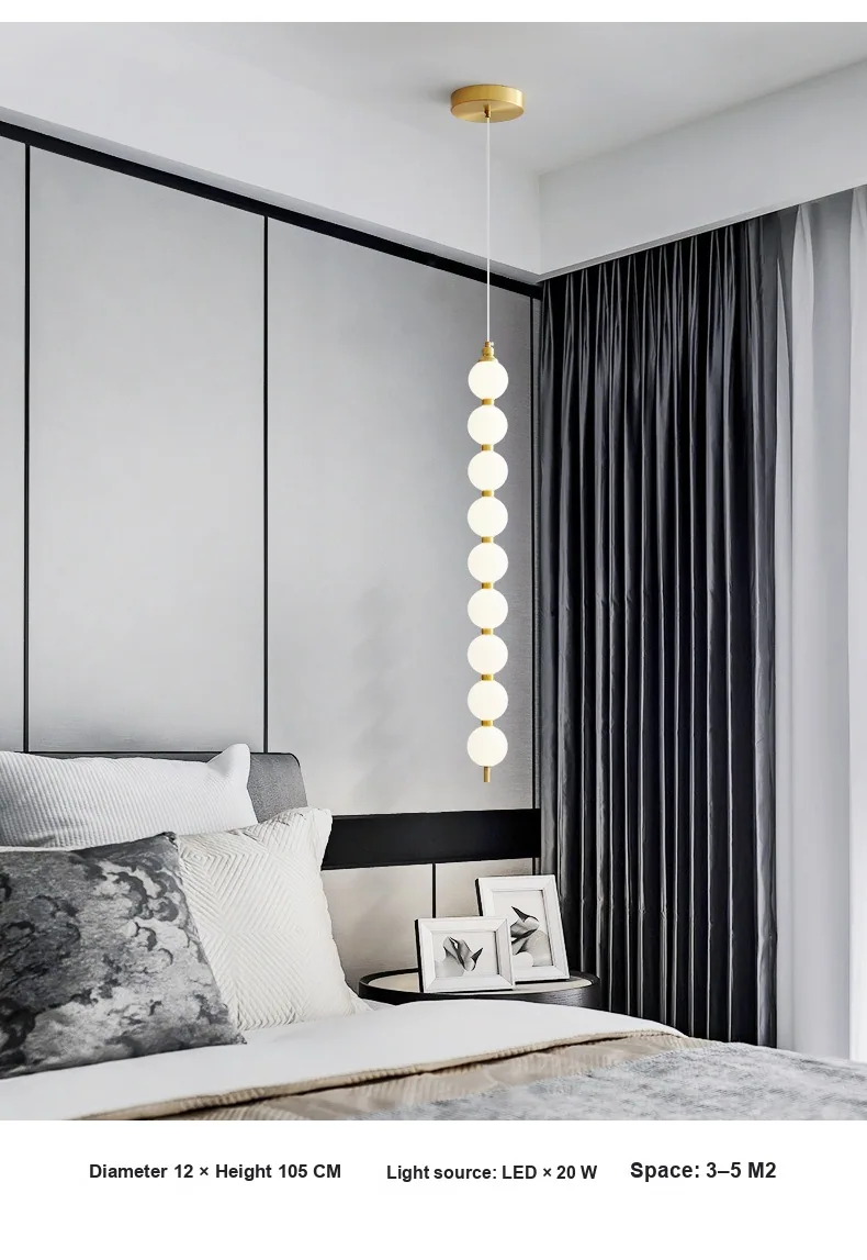 Nordic Chandelier — Bedroom, Bedside & Dining Room — view 12